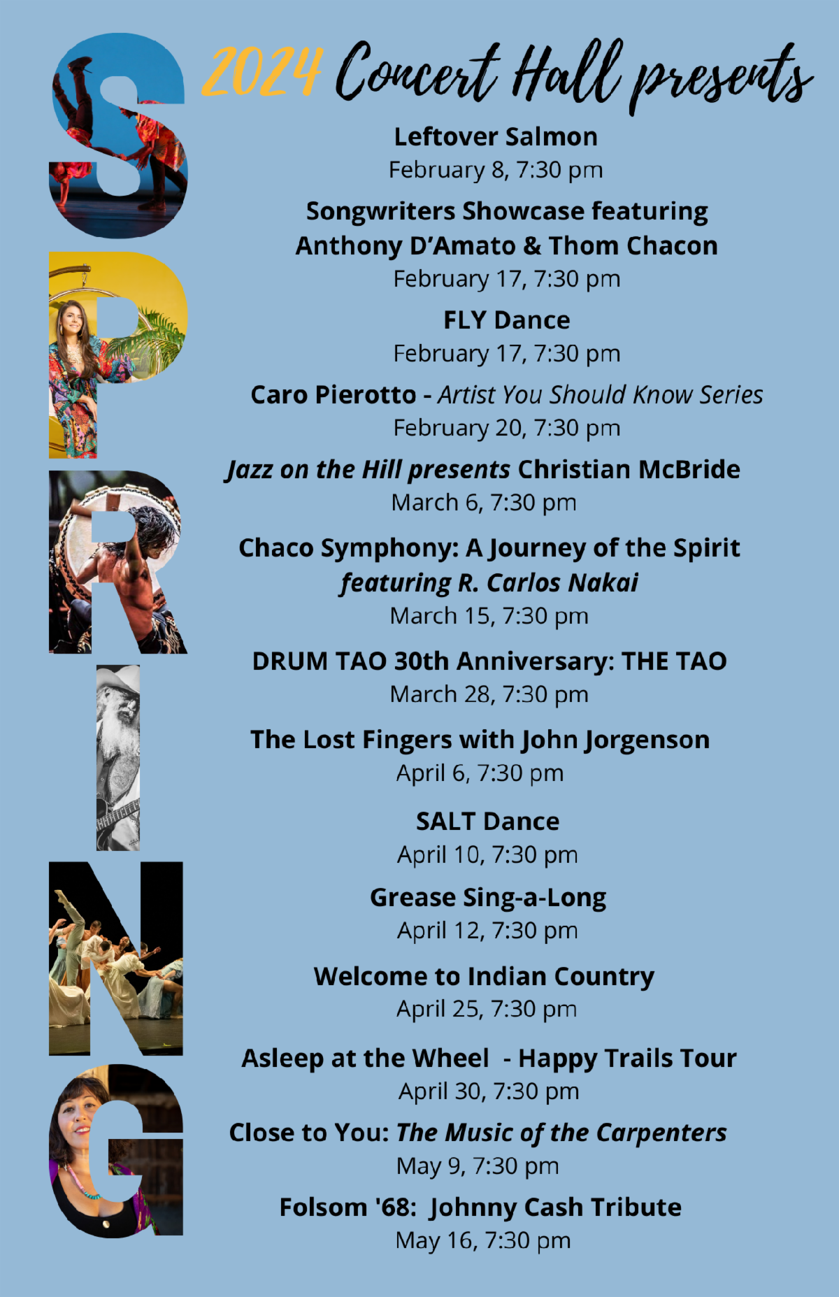 Community Concert Hall Announces New Performances Added to Spring 2024