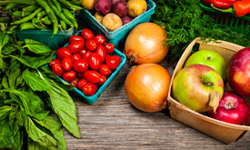 Fruits and vegetables