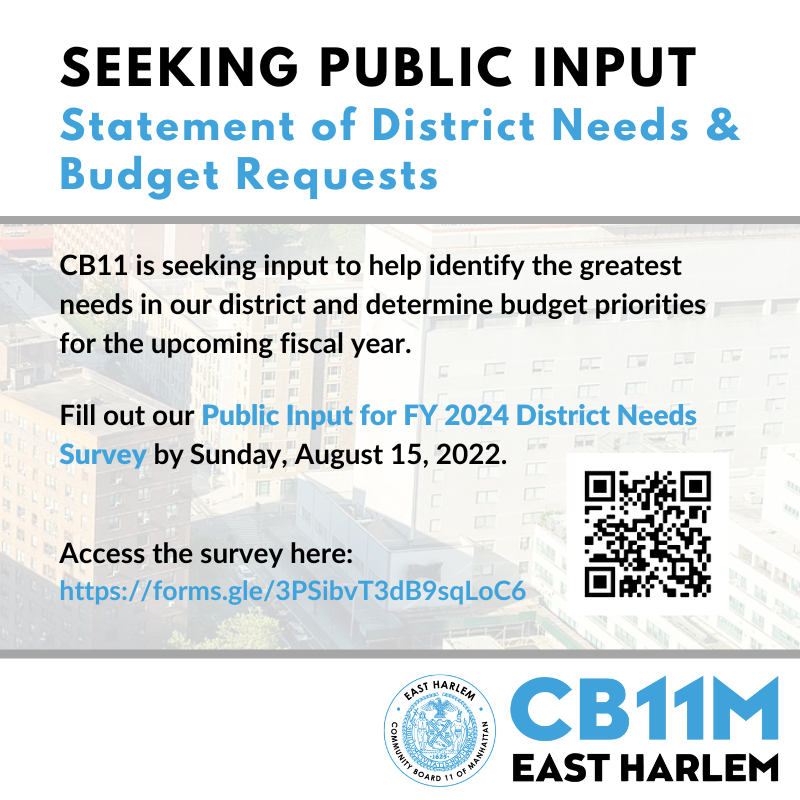 Manhattan Community Board 11 Newsletter 7/29/22