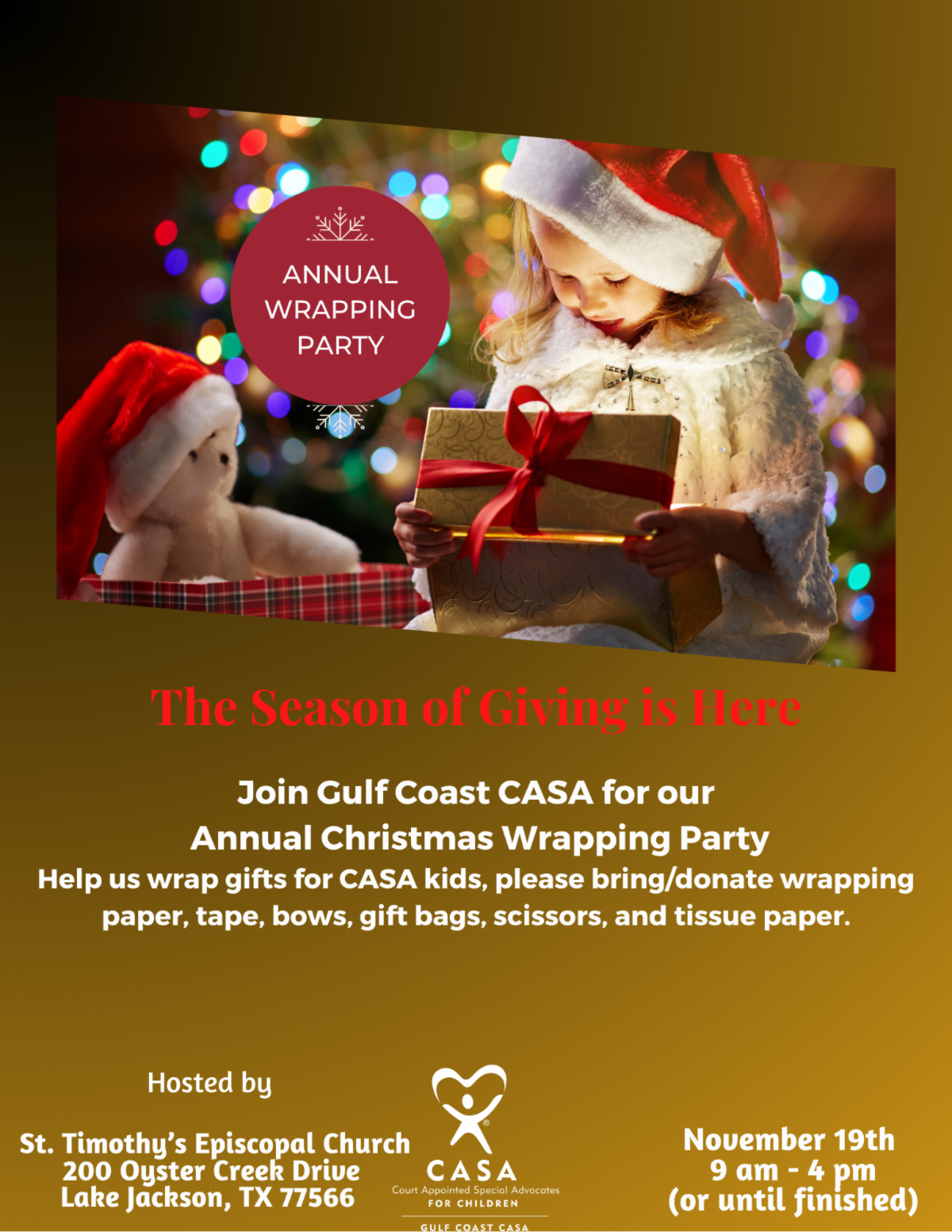 CASA Christmas Gift Wrapping 2025