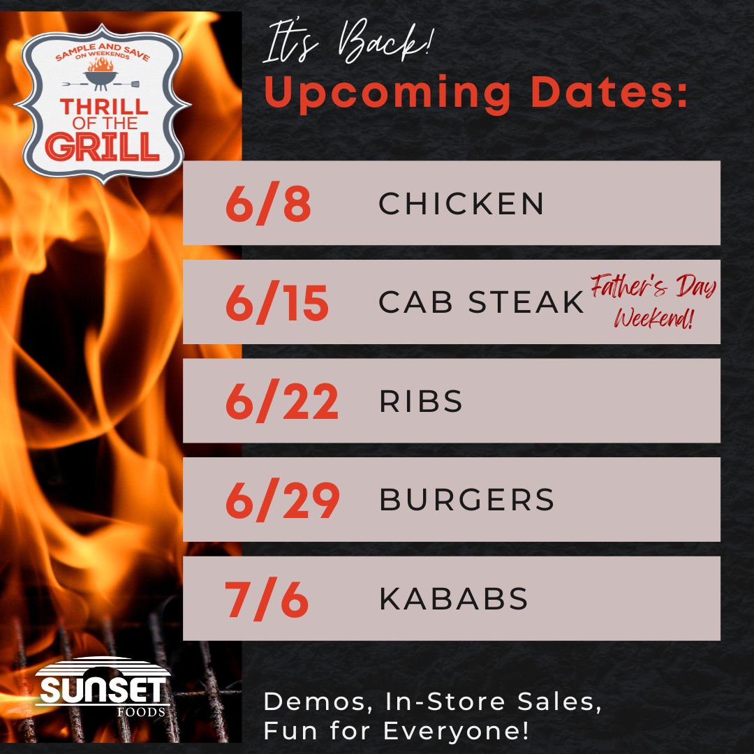 Thrill of the Grill is back! Save on Chicken This Week!