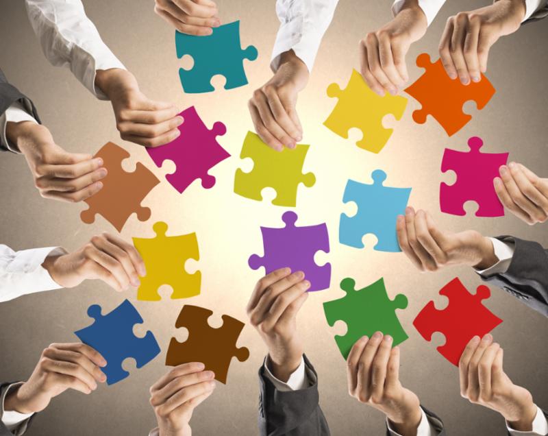 Director's Institute Information Session Pic hands holding puzzle pieces