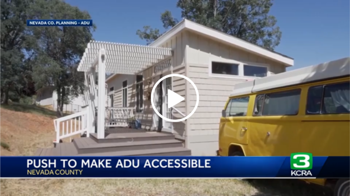 Video still of KCRA TV report on Accessory Dwelling Unit Guidebook