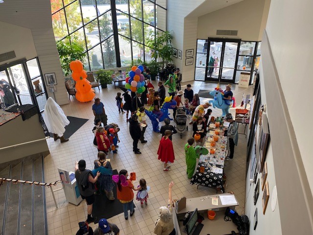 Trick-or-treating at the Rood Center in 2022