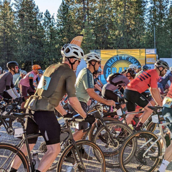 Bikers in the Heart of Gold Gravel Race