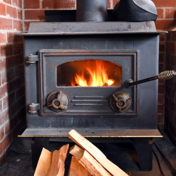 Old wood stove