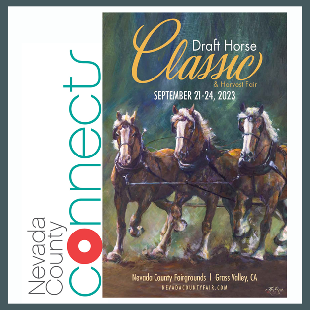 Flyer for Nevada County Connects Free Rides to Draft Horse Classic