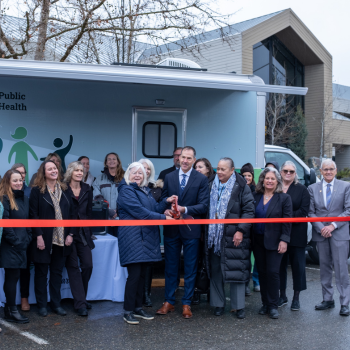 Public Health Mobile Unit Ribbon Cutting