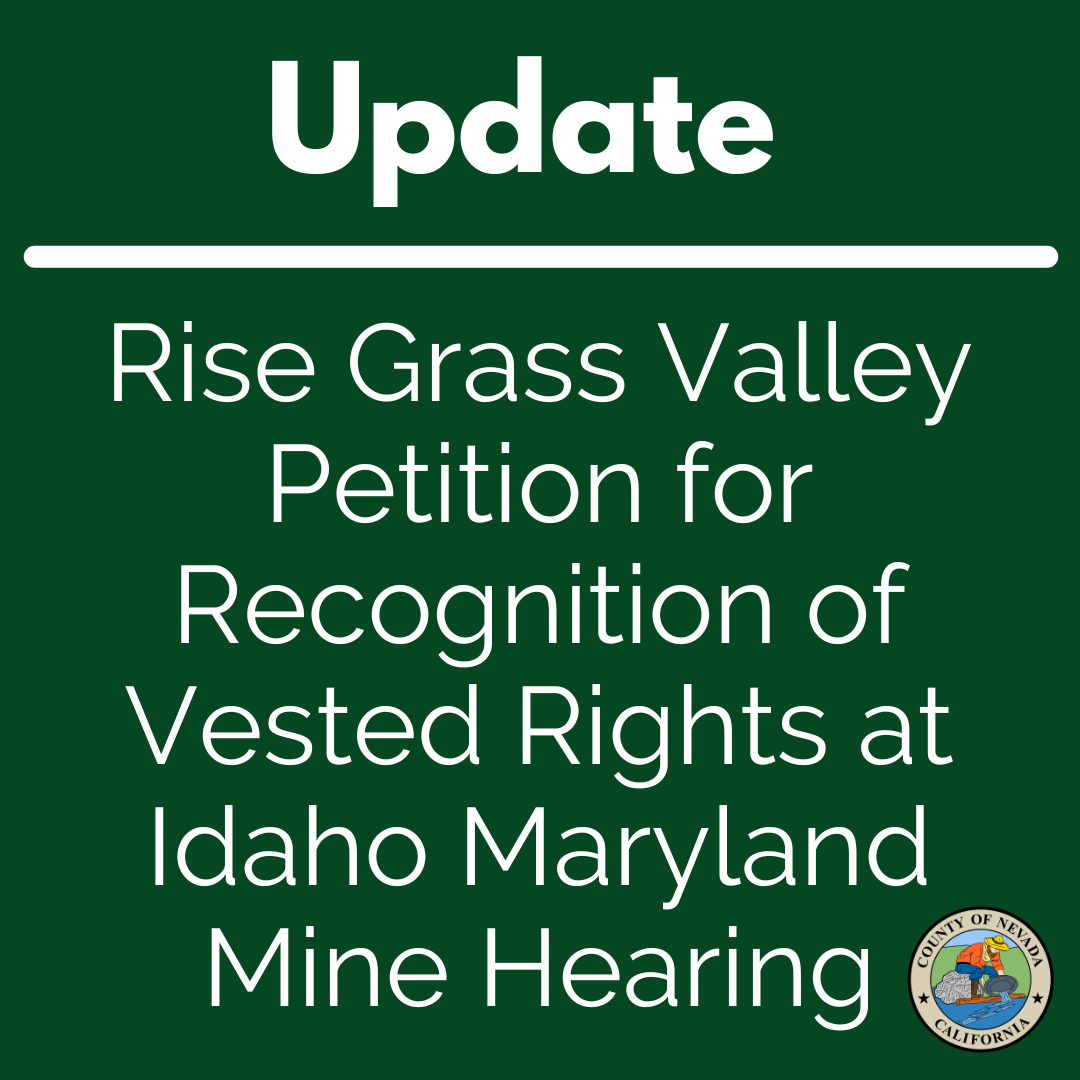 Logo- Rise Grass Valley Petition for Recognition of Vested Rights at Idaho Maryland Mine Hearing