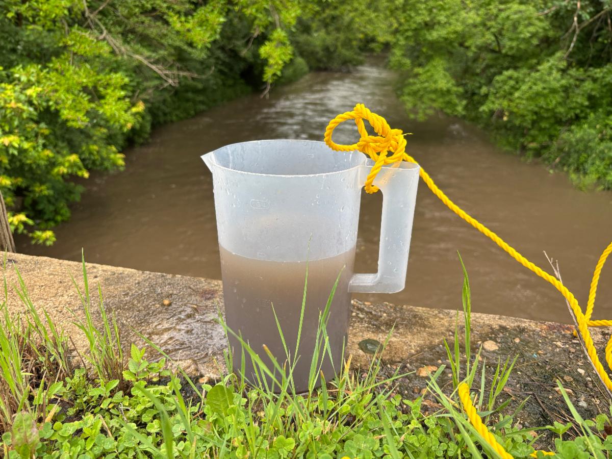 Muddy water at Ballard Creek