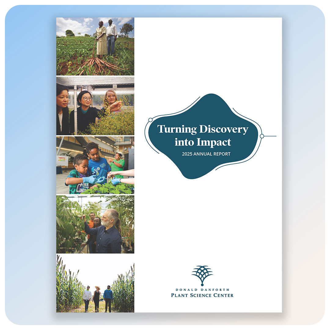 Cover of the 2025 Danforth Center Annual Report.