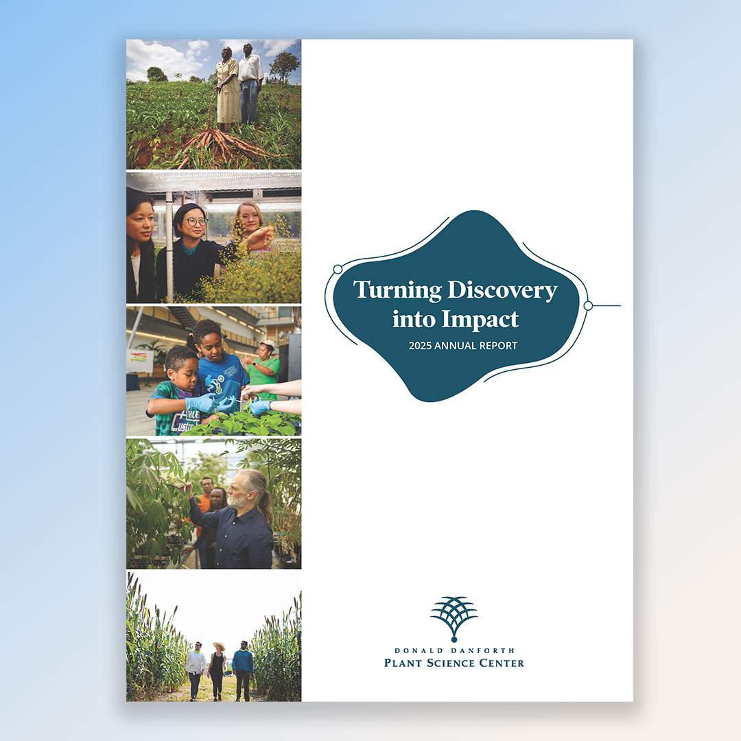 Cover of the 2025 Danforth Center Annual Report.