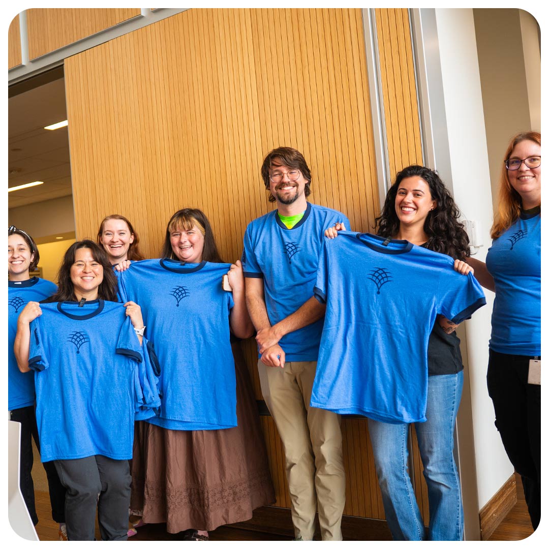 Danforth Center employees with Danforth Center shirts.