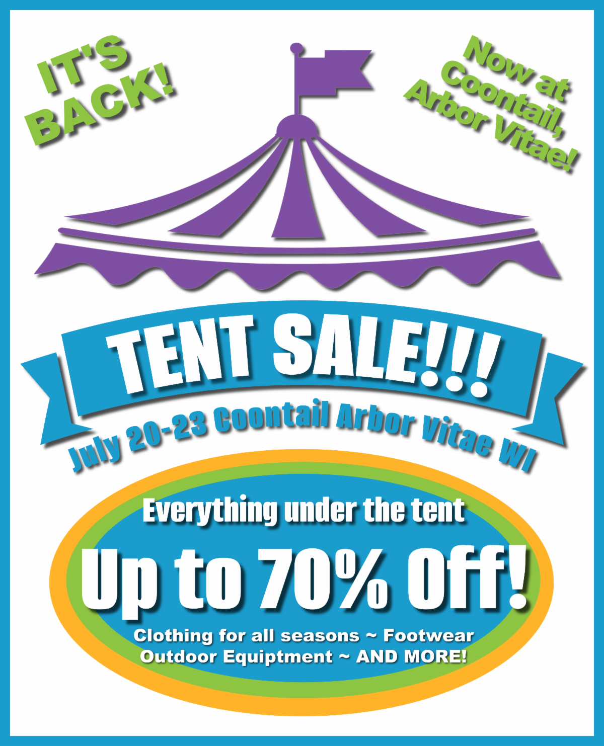Annual Tent Sale