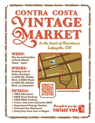 Contra Costa Vintage Market Lafayette California August 2026