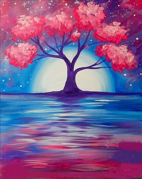 Acrylic painting of a tree.