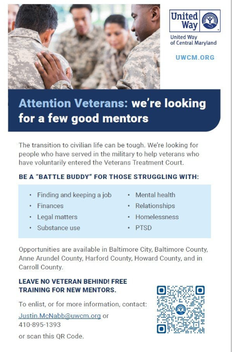 sign up to be a battle buddy with the united way of central maryland