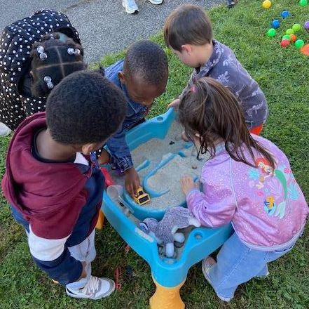 young students engaging in outdoor activities