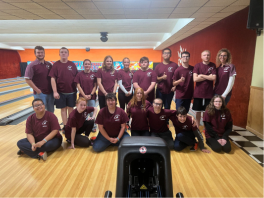 Special Olympics bowling team