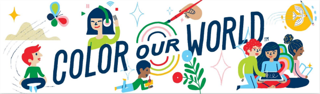 color our world text