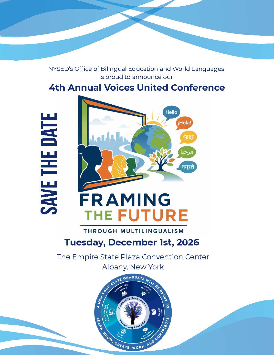 4th Annual Voices United Conference Flyer Tuesday December 1 2026