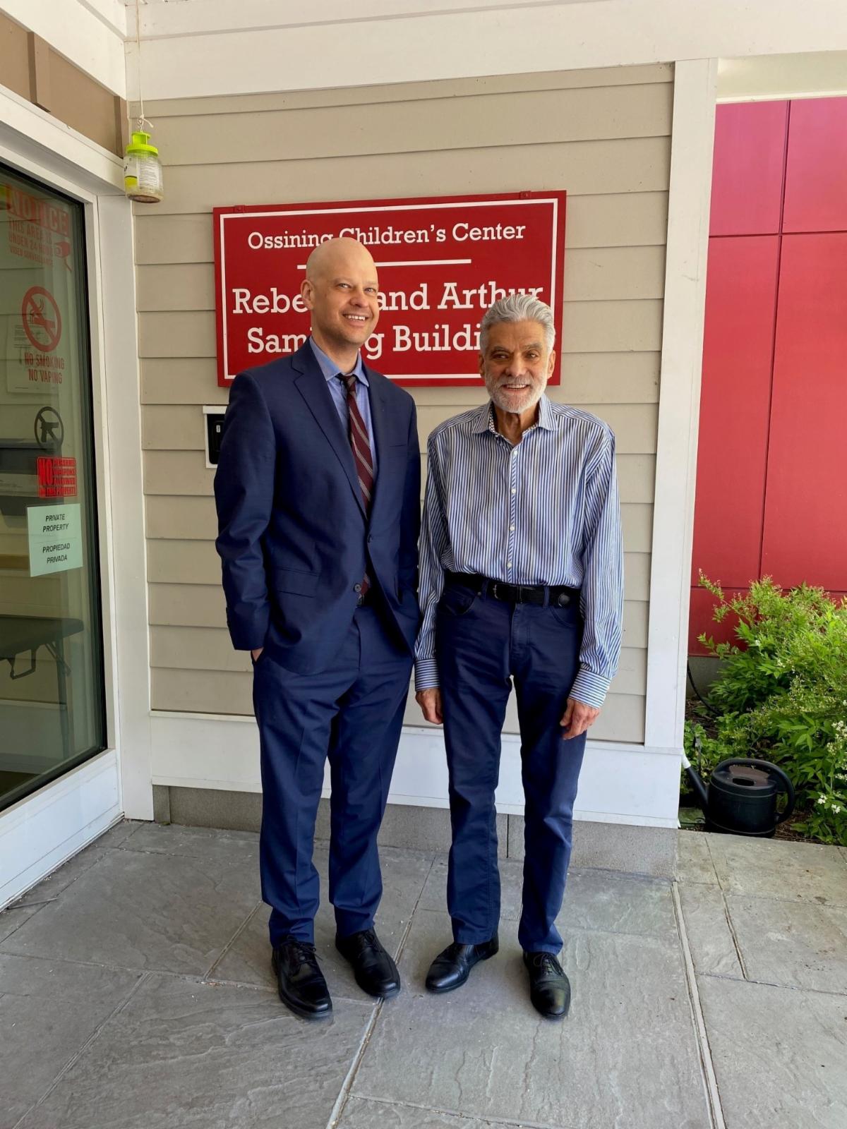 Erik Sweet met with Howard Milbert to tour the Ossining Children’s Center in Ossining, NY. 