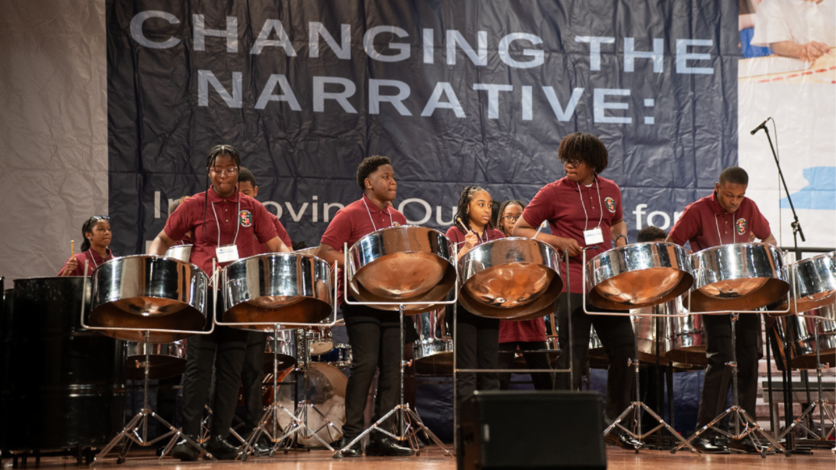 Steel Pan Band from Meyer Levin Junior High School at 2024 MBK Symposium
