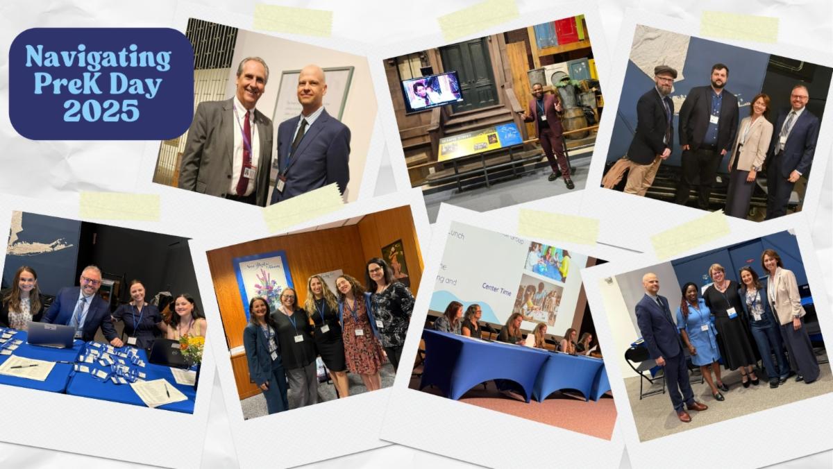 collage of photos from navigating prek day