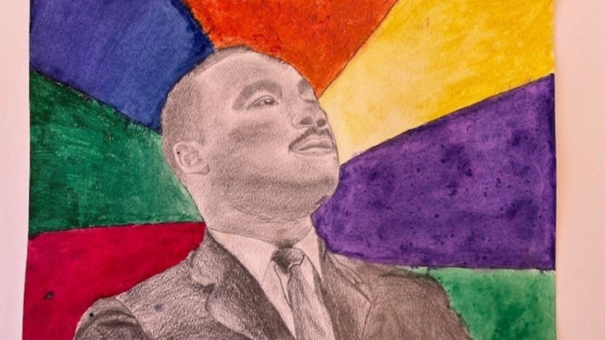 Artwork submitted by Evergreen Charter High School for the 2026 NYS Dr. Martin Luther King, Jr. Student Art & Essay Exhibition