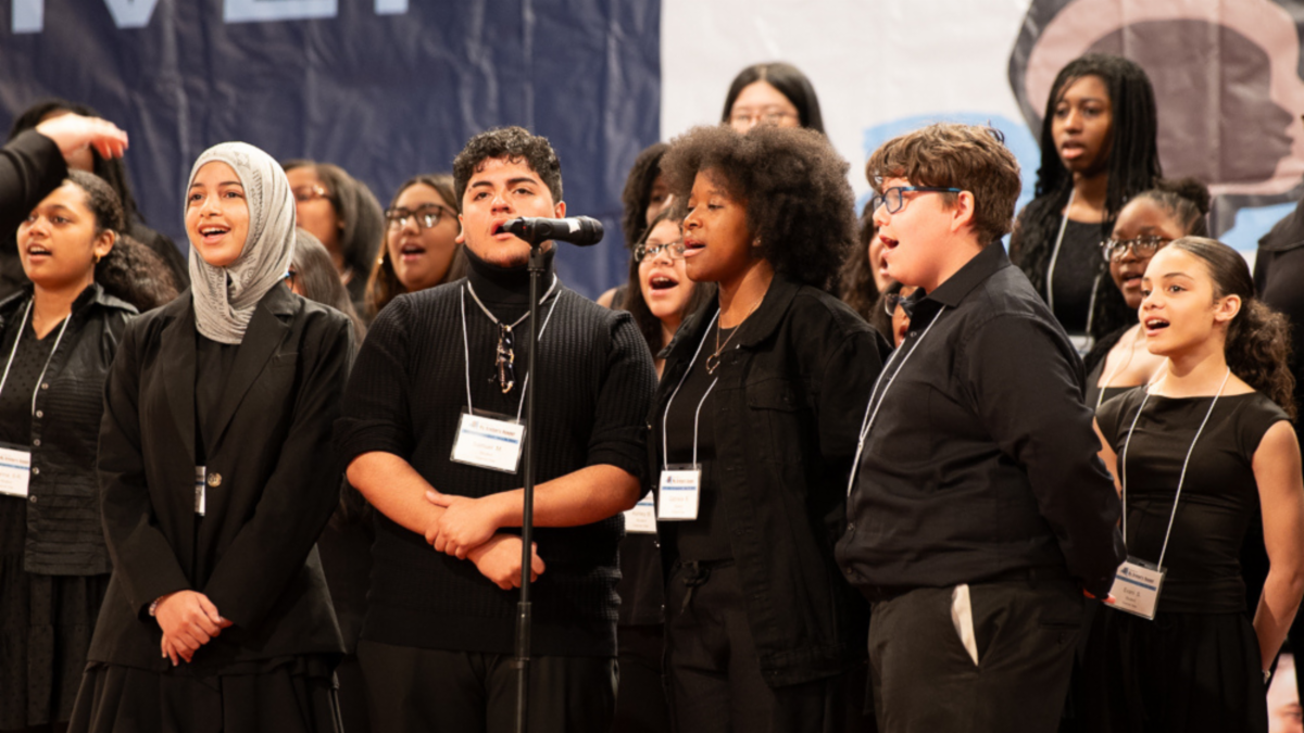 Channel View High School choir at 2024 MBK Symposium