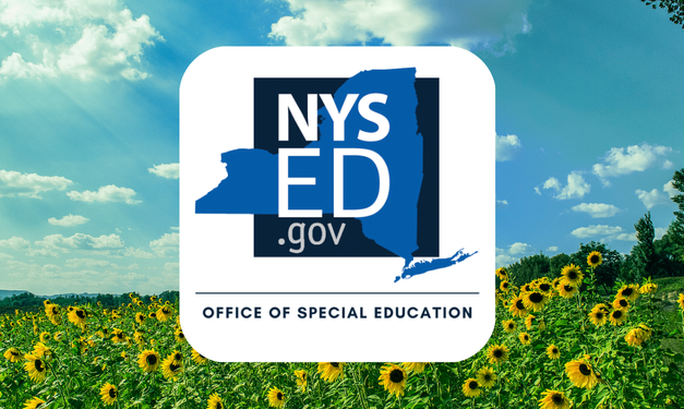 Office of Special Education Banner with sunflower field in background