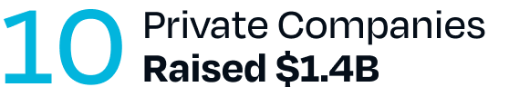 10 Private Companies Raised $1.2B