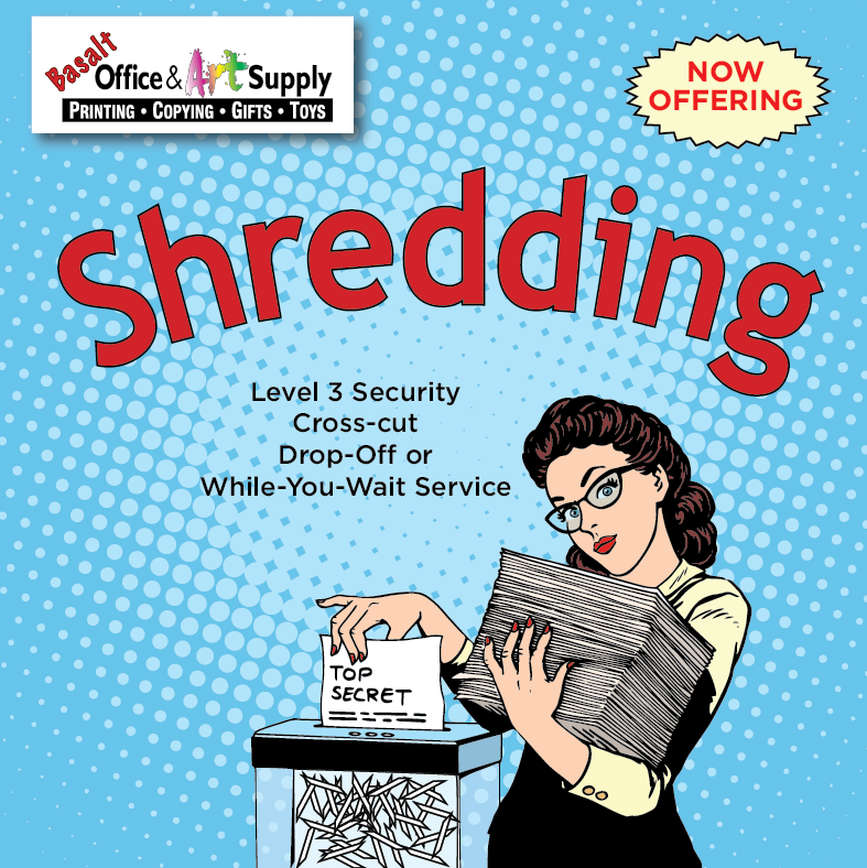 Basalt Printing Shredding