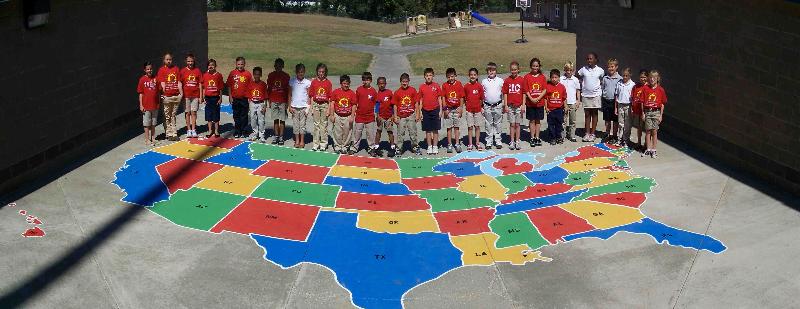 Stewart Elementary U.S.  Map