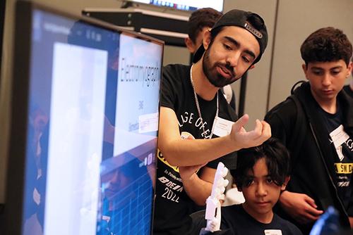 ECST student presenting at MESA STEM Day 2023