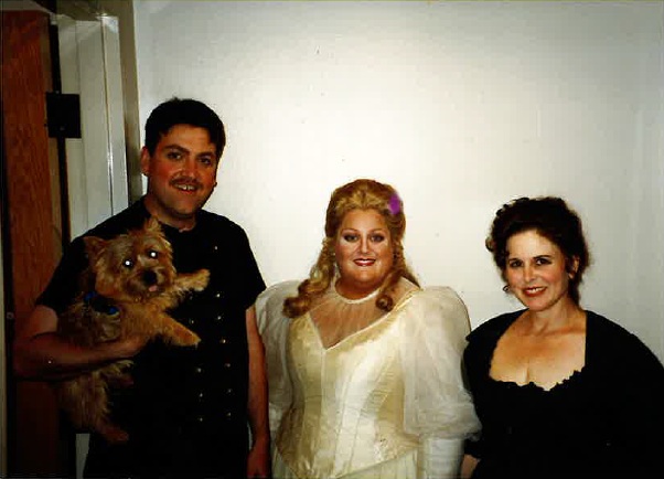 Tony Sofge and his two actress friends