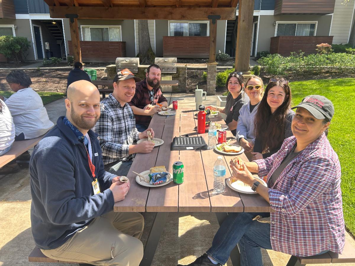 Bellwether employees volunteering at Renton Sage