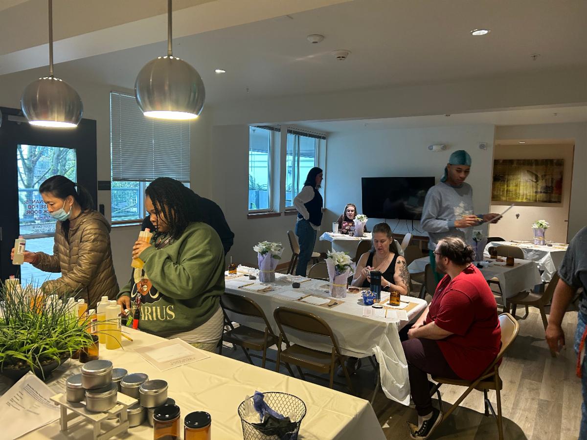candle making event at Arbora