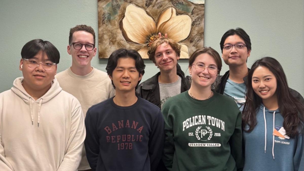 Group of young adults smiling