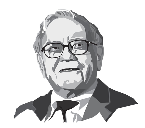 Warren Buffett  face art style isolated template design warren buffet white background