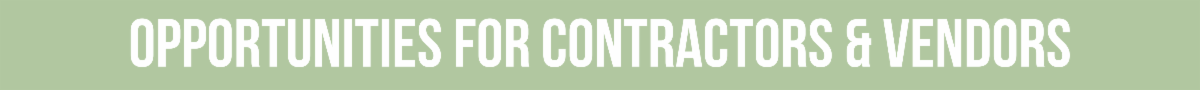 Opportunities for Contractors and Vendors