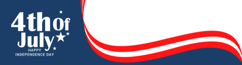 Happy 4th Of July USA Independence Day Text Space Background.