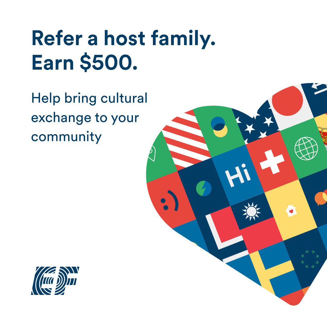 Promote our host family referral program!