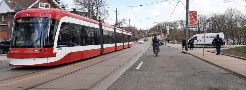 Photo of a TTC Broadview Streetcar