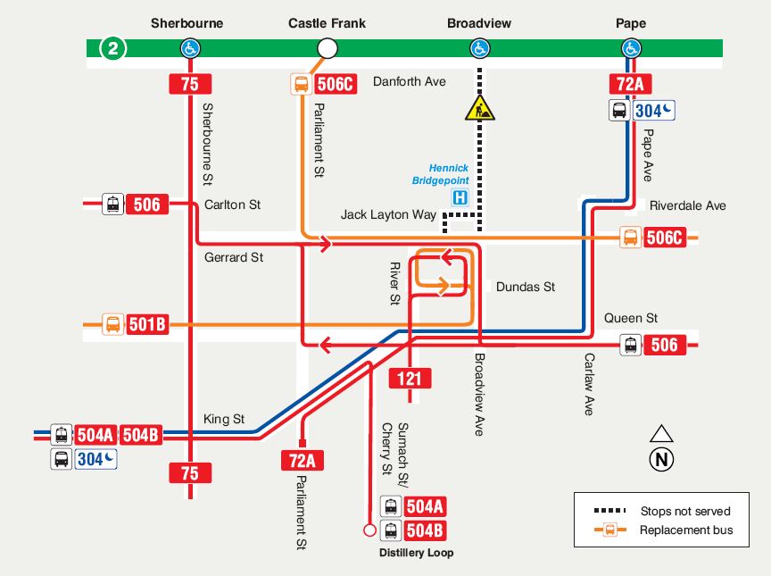 Broadview alternate routes, go to our website for more information