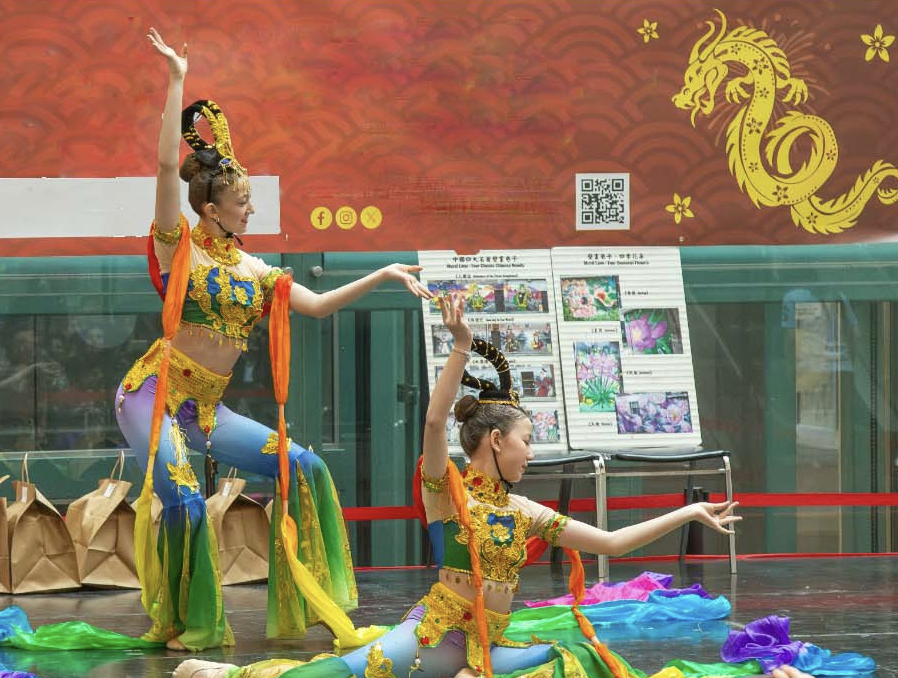 Dancers for the Chinese New Year festival