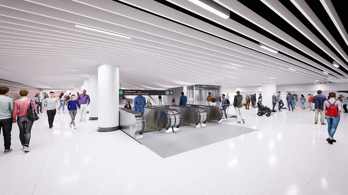 Rendering of Bloor-Yonge station after construction