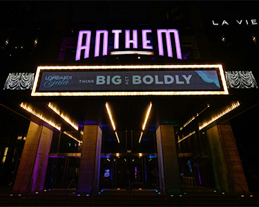 The facade of The Anthem gala venue