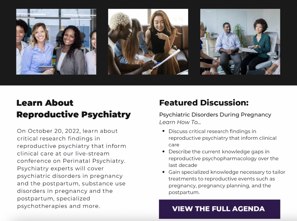 Join MGH & Harvard Experts in Reproductive Psychiatry Register Today