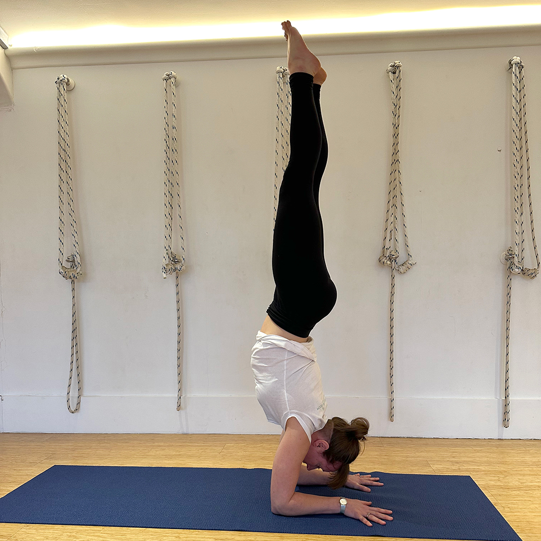 Jenny-May While in salamba sirsasana at Hereford yoga centre